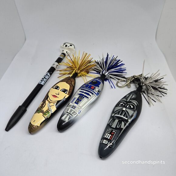 Kooky Disney 3 Pen  Star Wars Darth Vader R2-D2 Princess Leia Bonus Pen - Picture 2 of 4